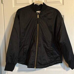 Black oversized Bomber